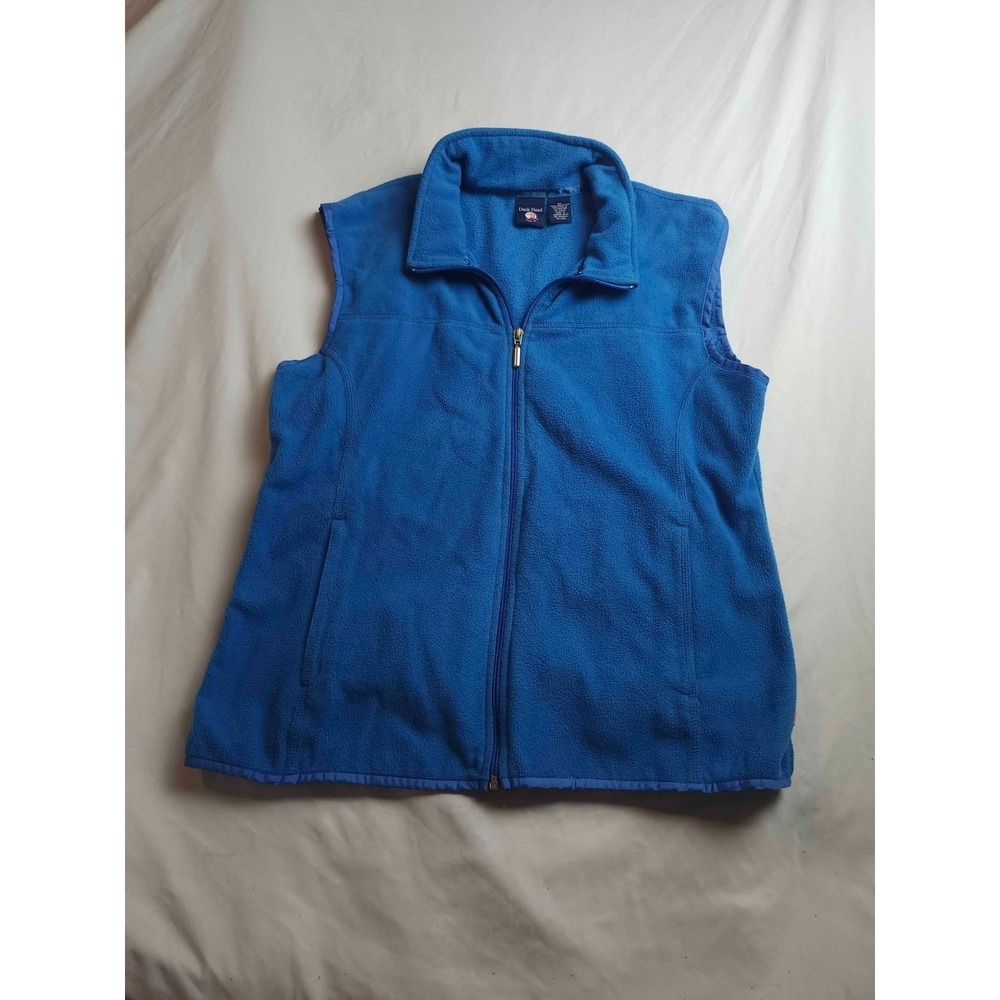 Duck Head Vest Womens Size XL Blue Fleece Full Zip Outerwear Streetwear Gorpcore